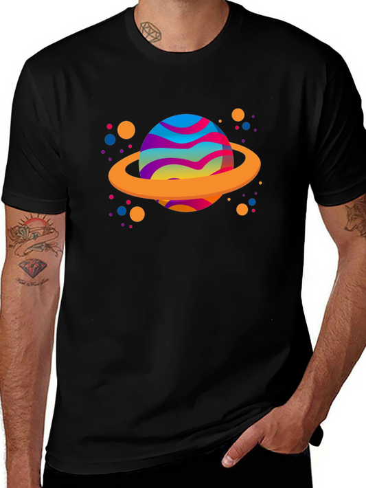 Vibrant Space T-Shirt - Planet Design