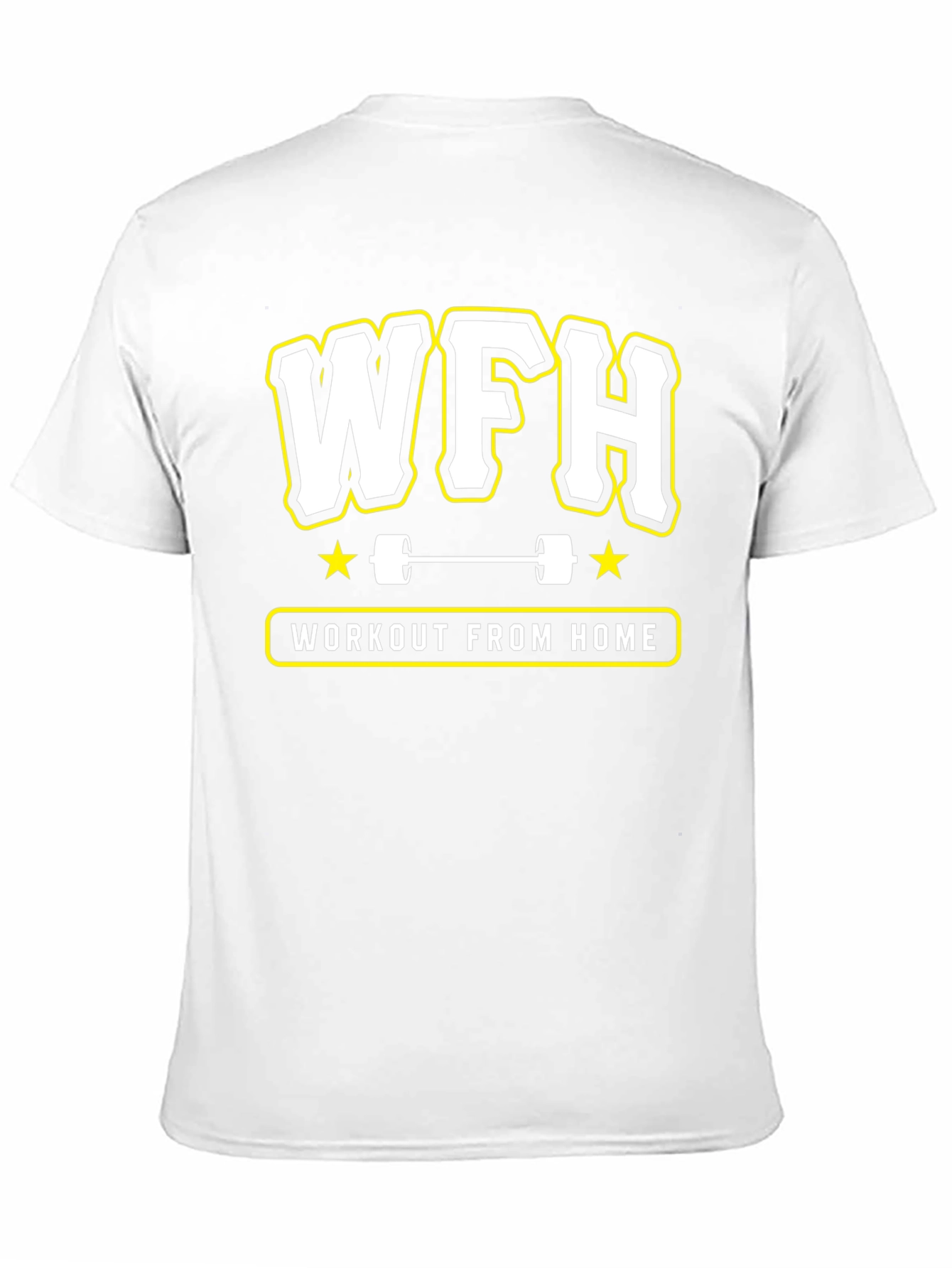 WFH Workout From Home Black T-Shirt