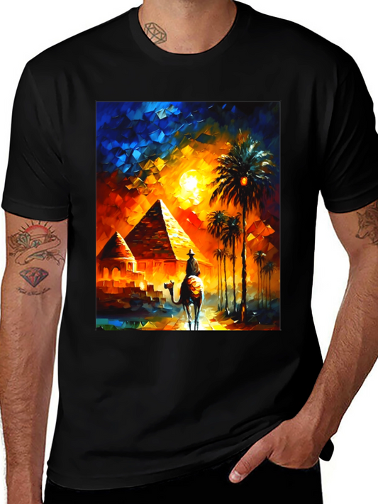 Egyptian Pyramid Camel Ride Graphic Tee