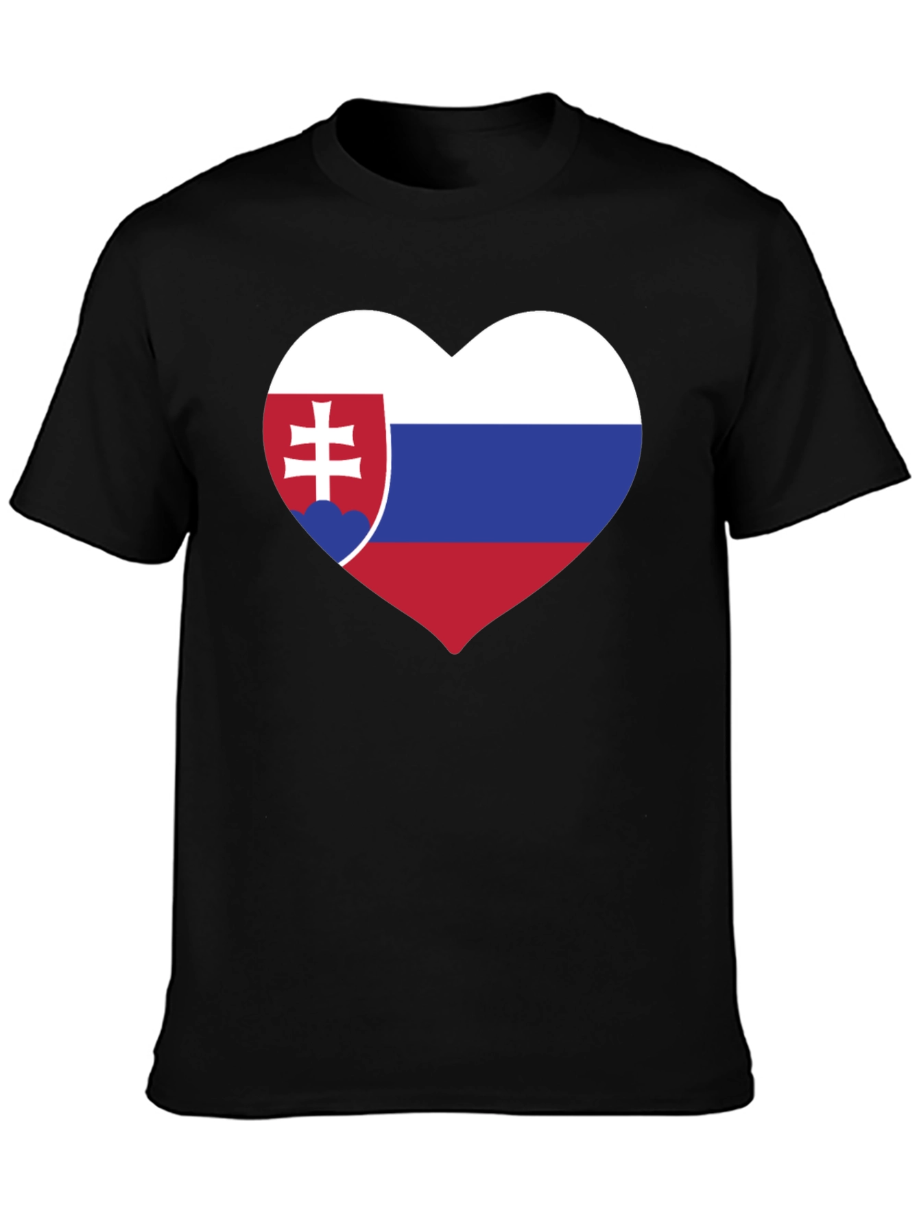 Slovakia Flag Heart T-Shirt