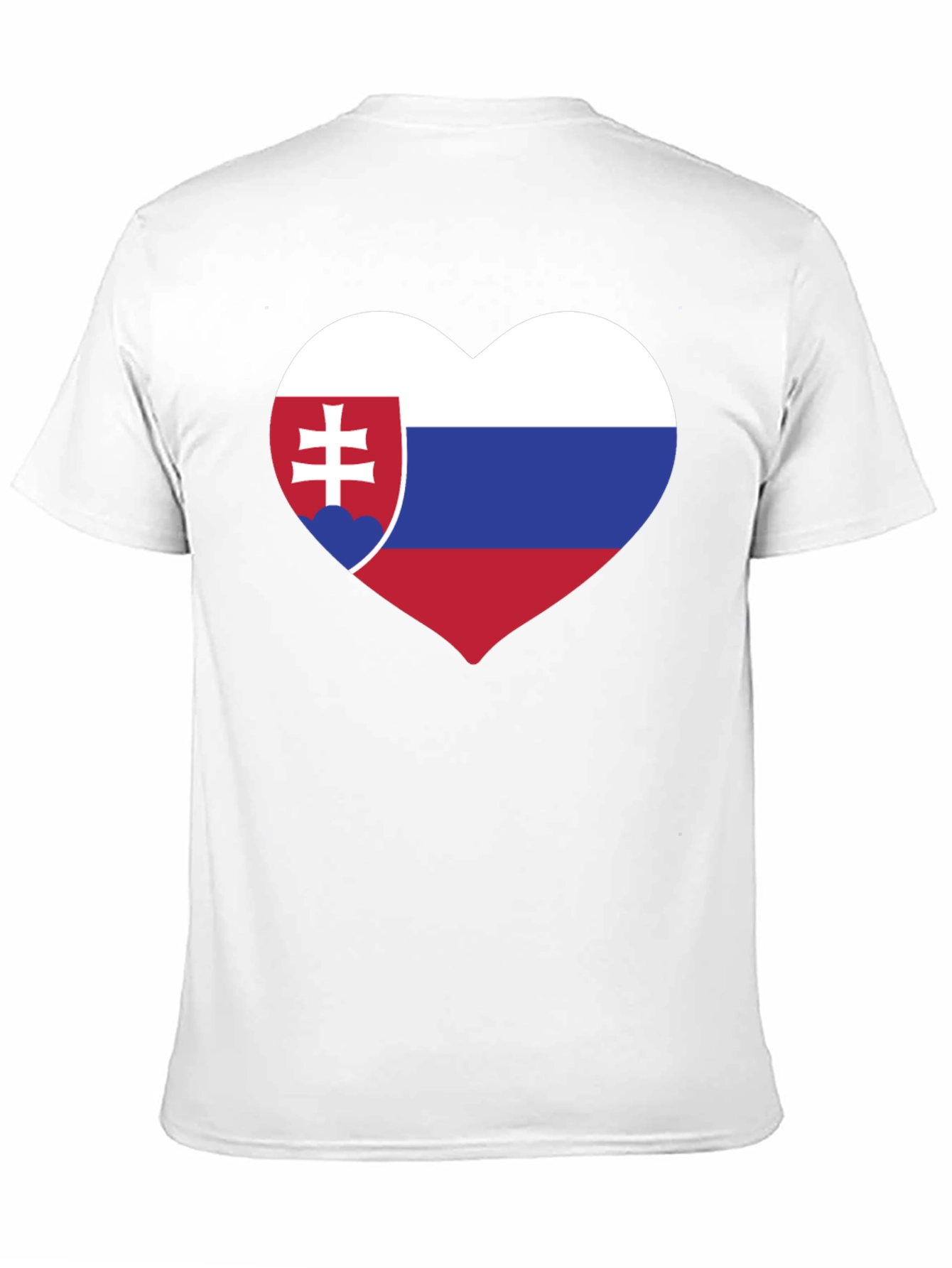 Slovakia Flag Heart T-Shirt