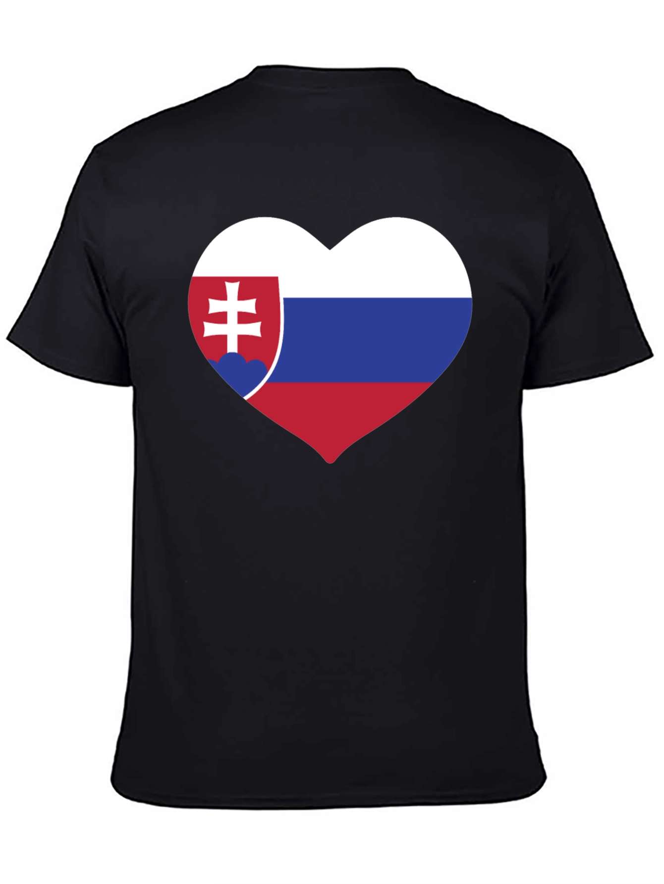 Slovakia Flag Heart T-Shirt
