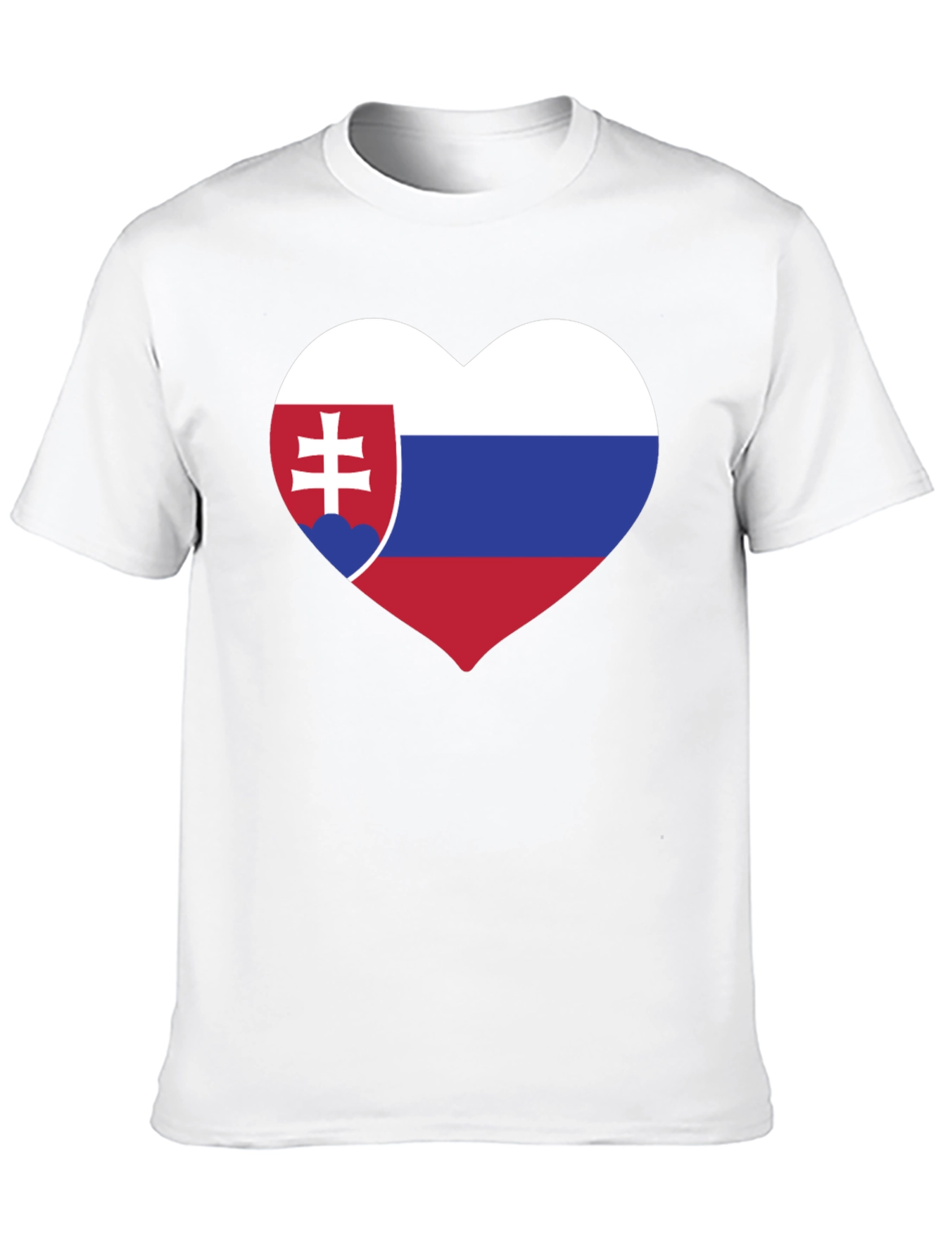 Slovakia Flag Heart T-Shirt