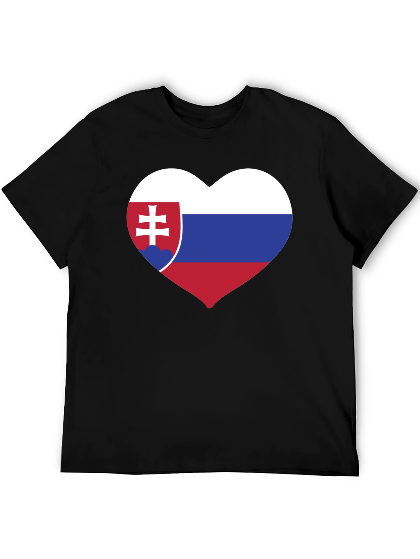 Slovakia Flag Heart T-Shirt