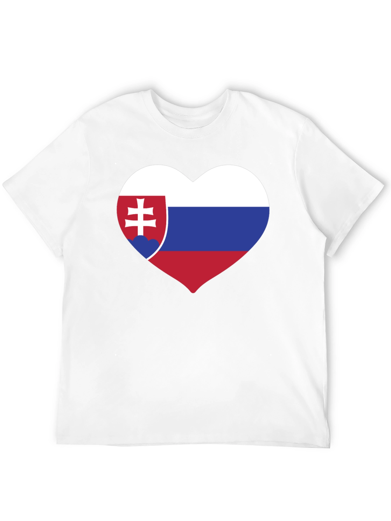 Slovakia Flag Heart T-Shirt