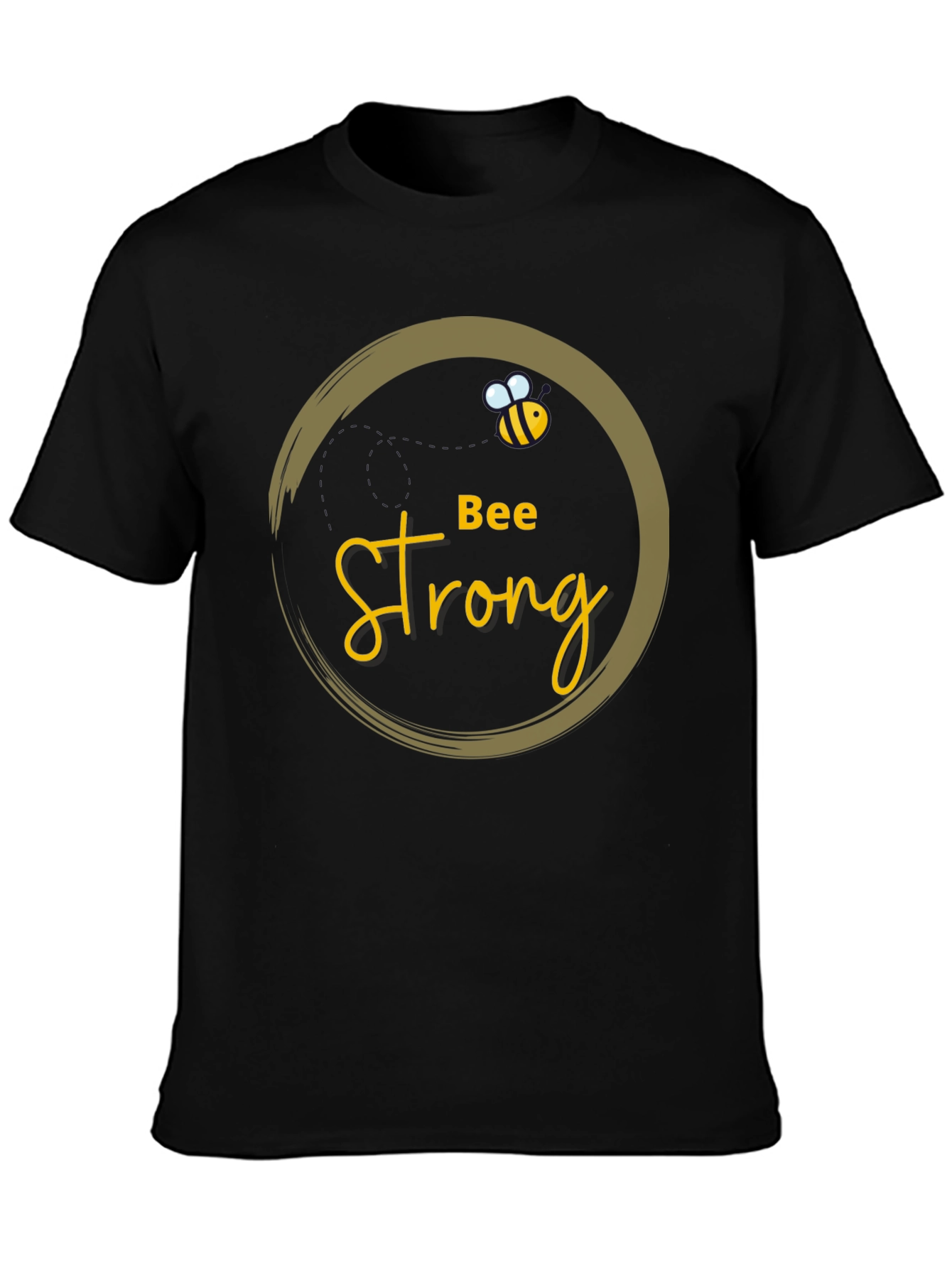 Bee Strong Black Graphic Tee