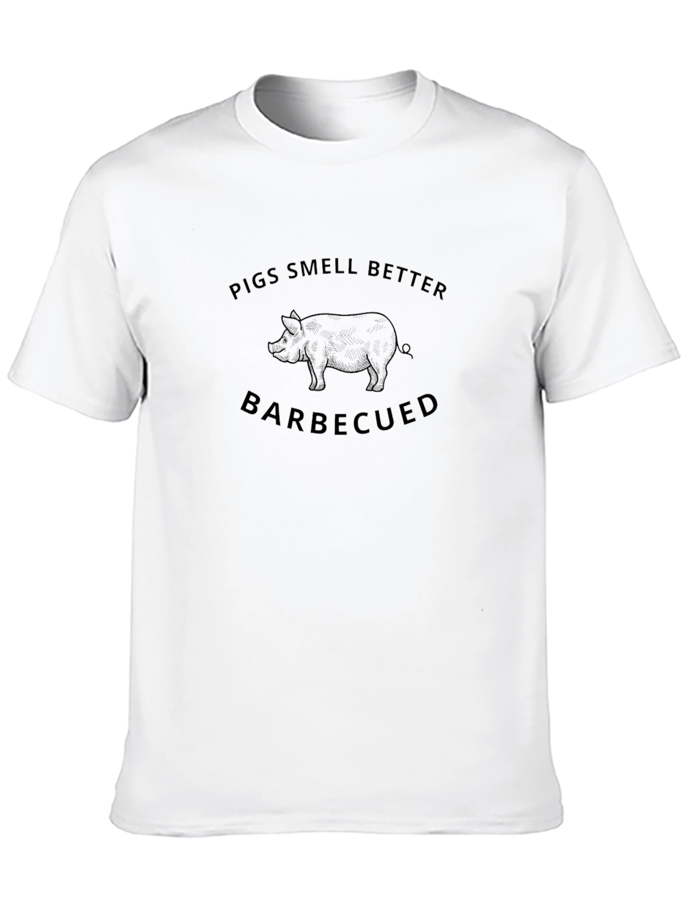 Pigs Smell Better Barbecued Graphic T-Shirt