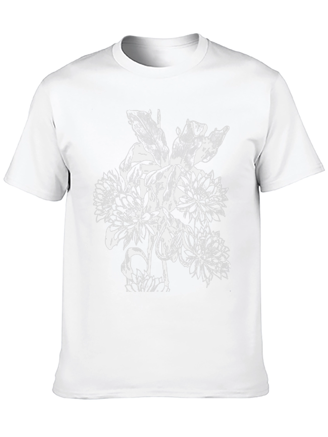 Floral Graphic Black T-Shirt