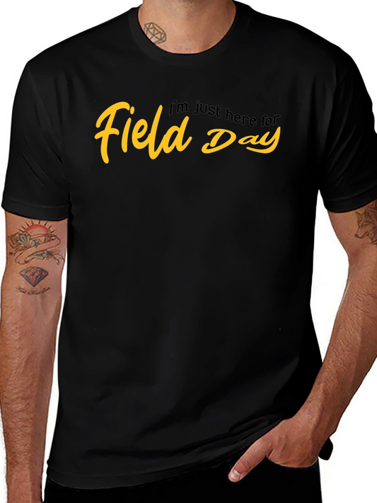 Field Day Graphic T-Shirt - Black Cotton Tee