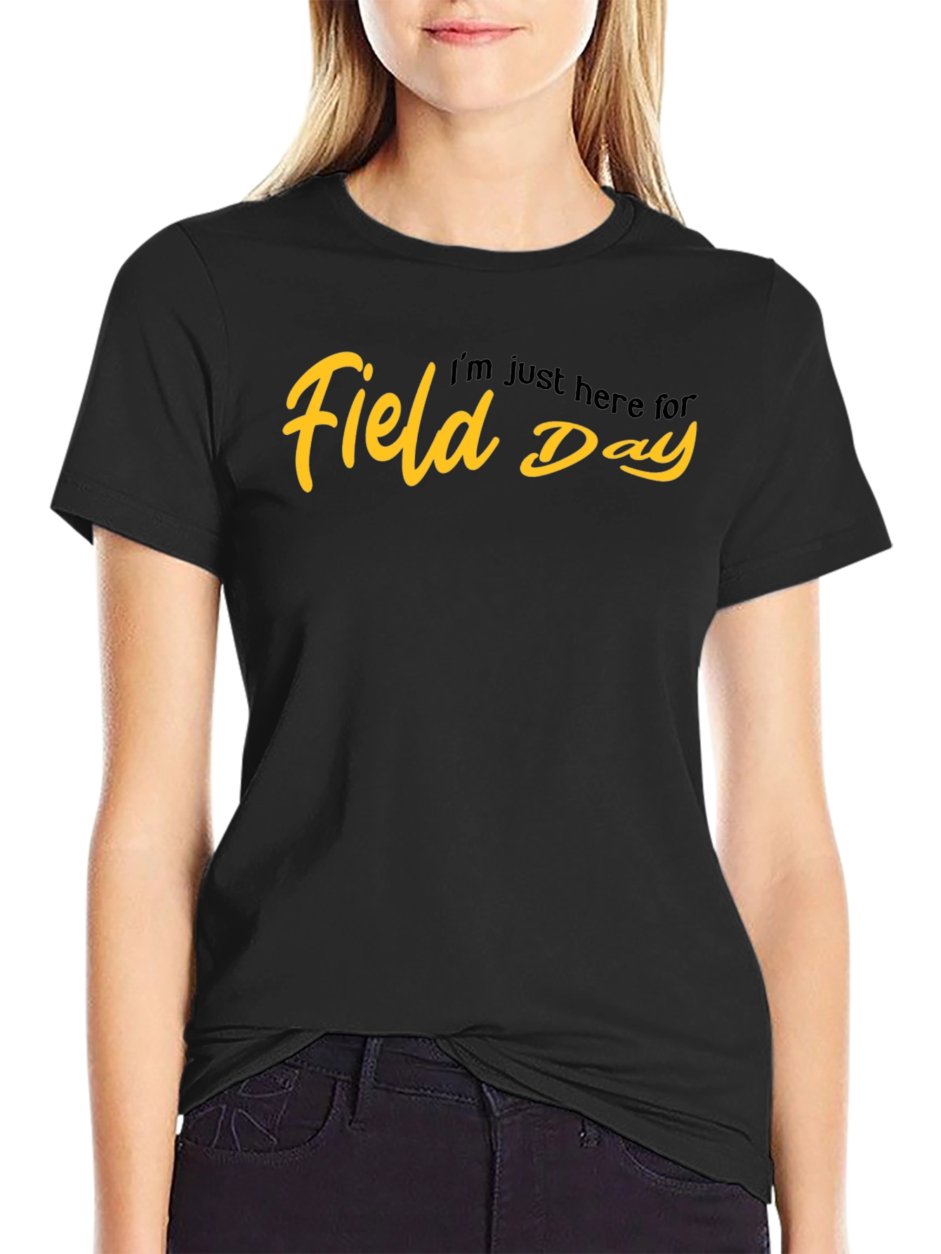 Field Day Graphic T-Shirt - Black Cotton Tee
