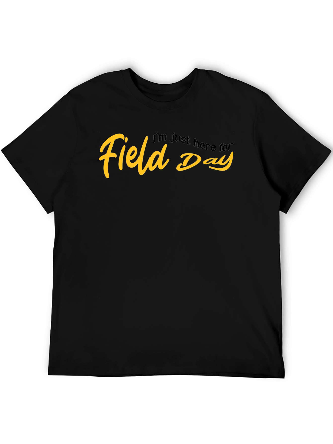 Field Day Graphic T-Shirt - Black Cotton Tee