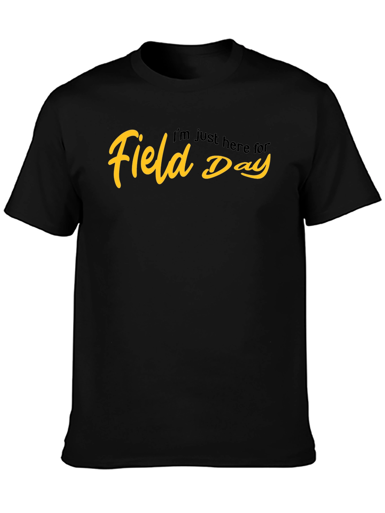 Field Day Graphic T-Shirt - Black Cotton Tee