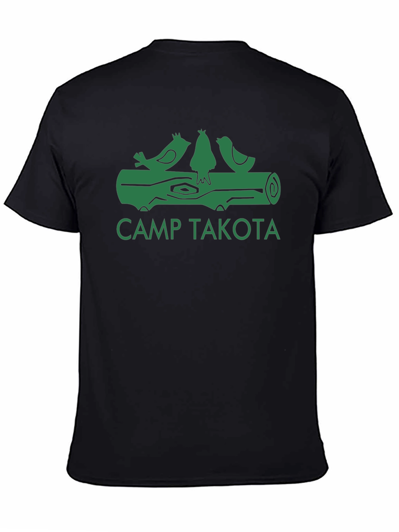 Camp Takota Birds on Log Black T-Shirt