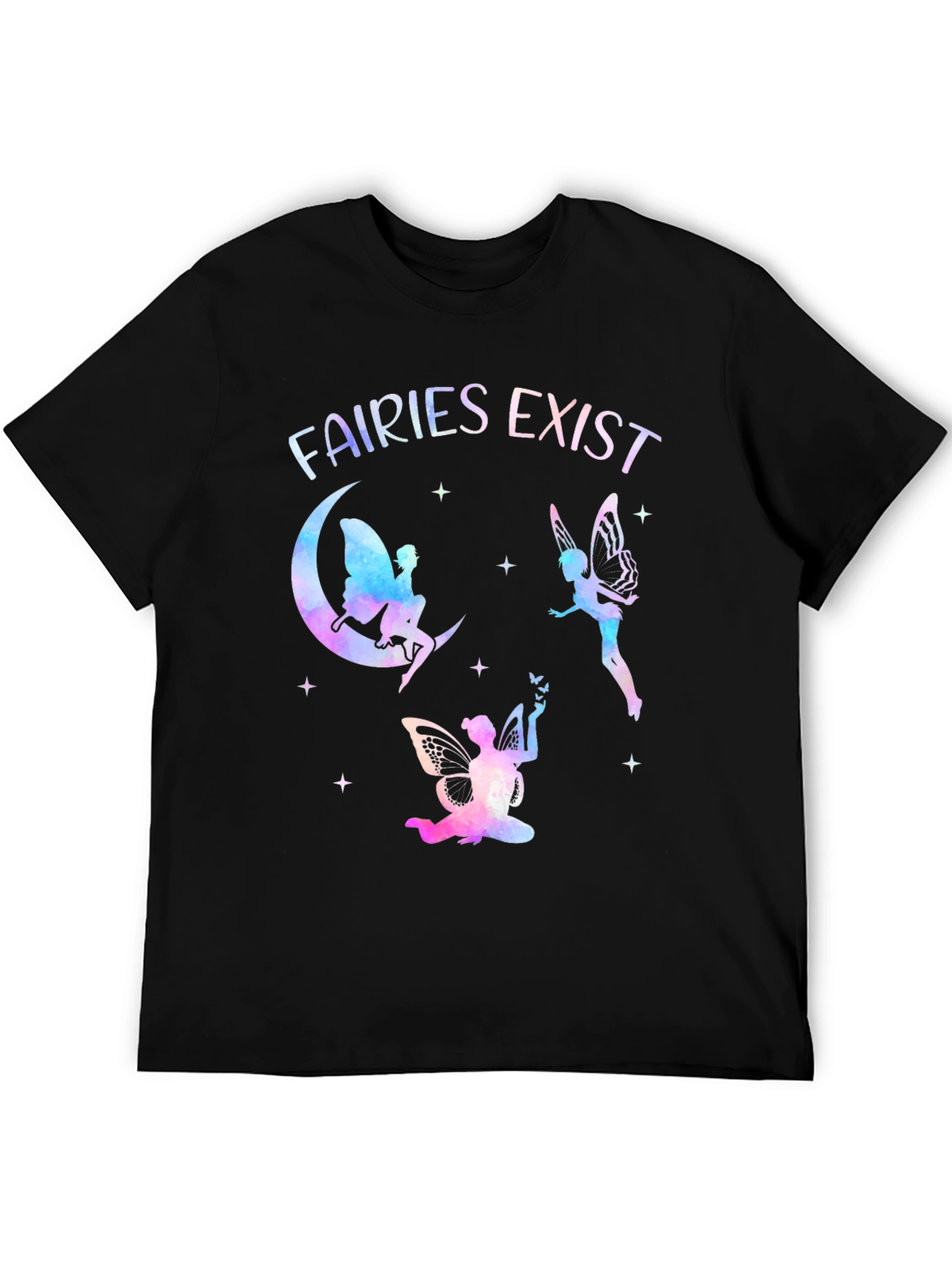 Fairies Exist Graphic Tee - Unique Fantasy Shirt