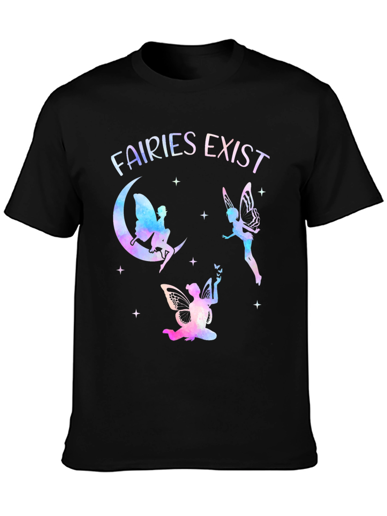 Fairies Exist Graphic Tee - Unique Fantasy Shirt