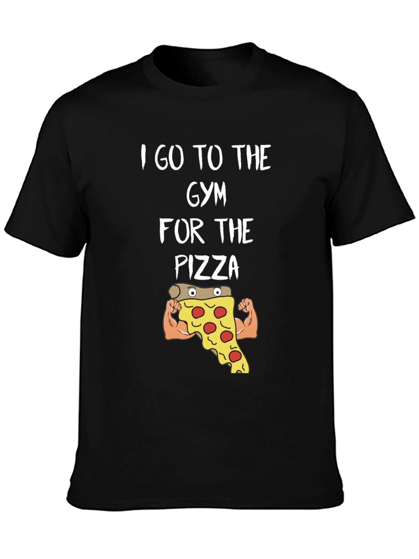 Gym Pizza T-Shirt - Funny Workout Tee