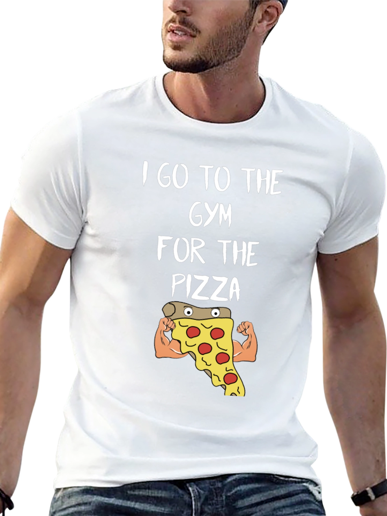 Gym Pizza T-Shirt - Funny Workout Tee