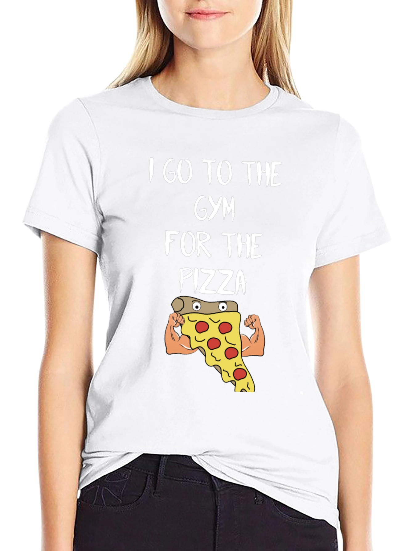 Gym Pizza T-Shirt - Funny Workout Tee