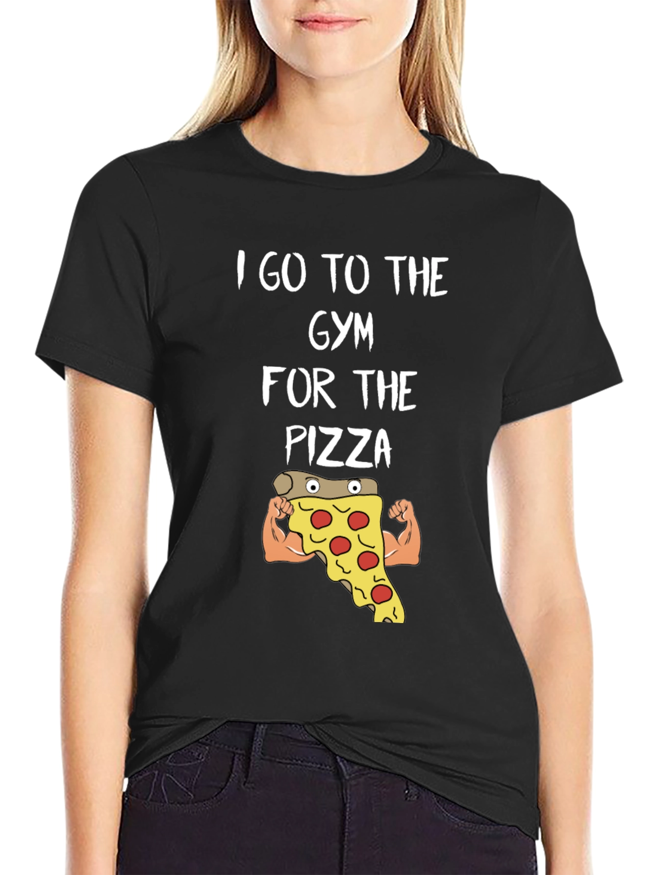 Gym Pizza T-Shirt - Funny Workout Tee