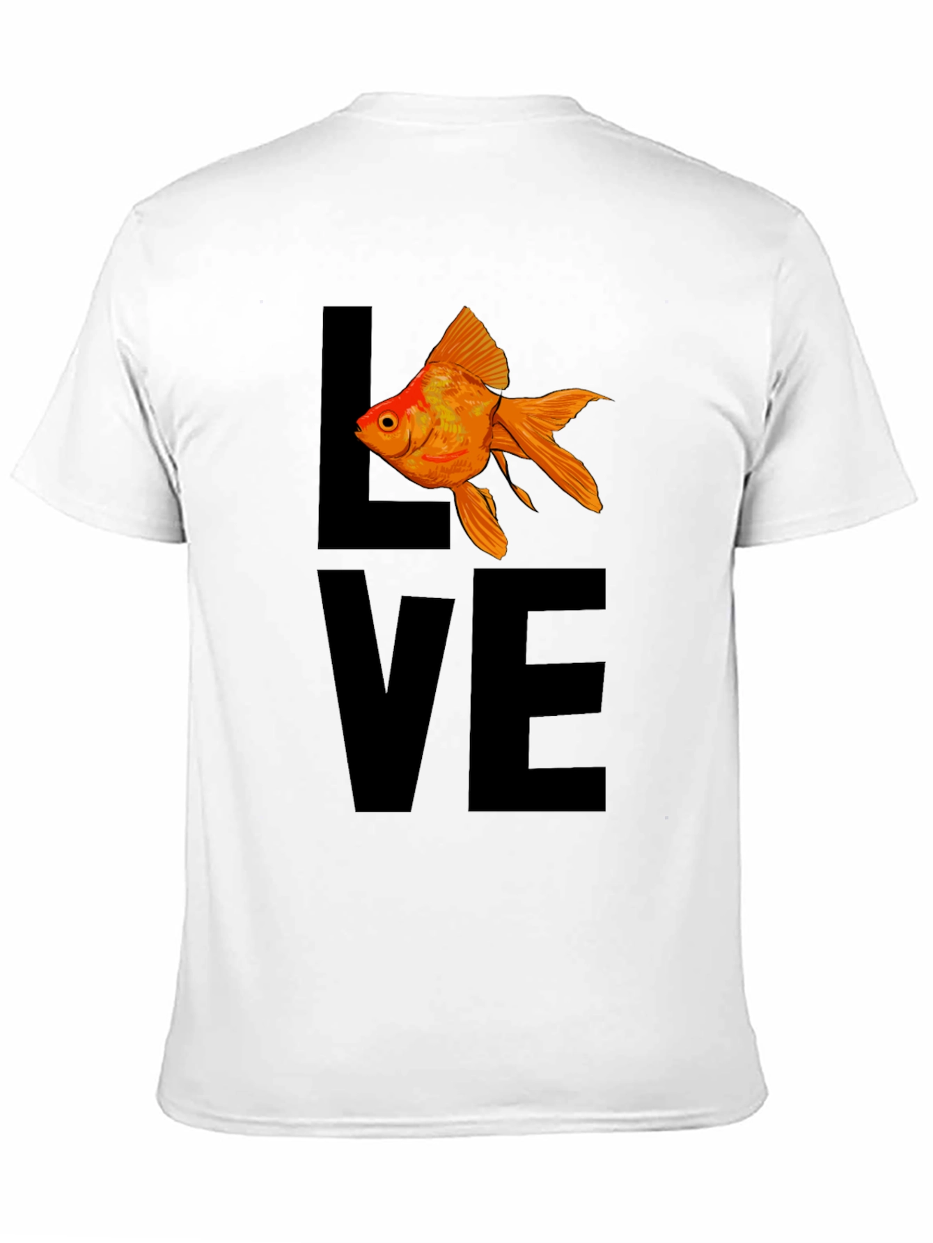 Love Fish T-Shirt - Black Graphic Tee