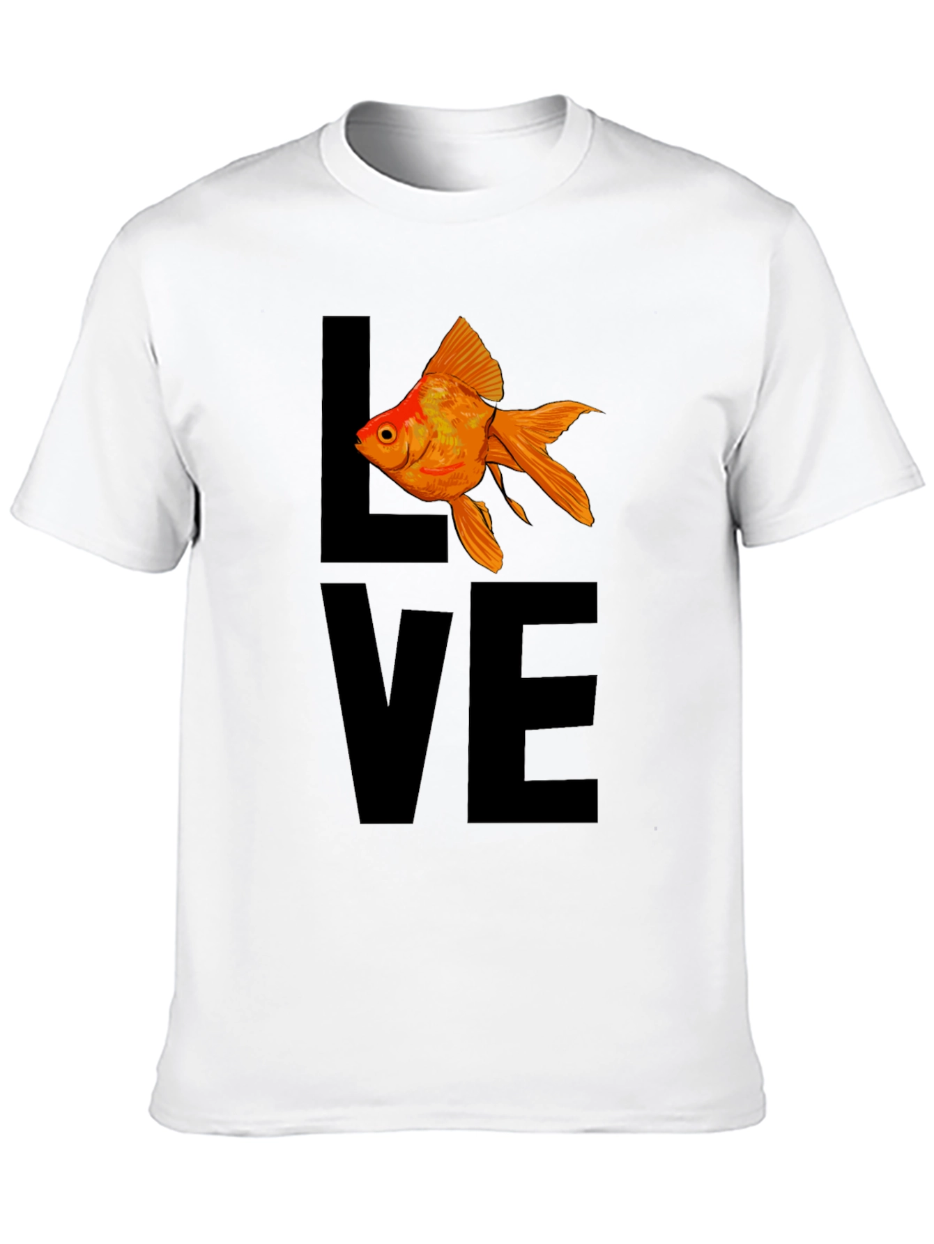 Love Fish T-Shirt - Black Graphic Tee