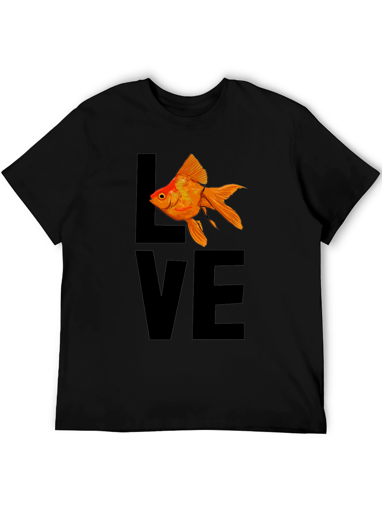Love Fish T-Shirt - Black Graphic Tee