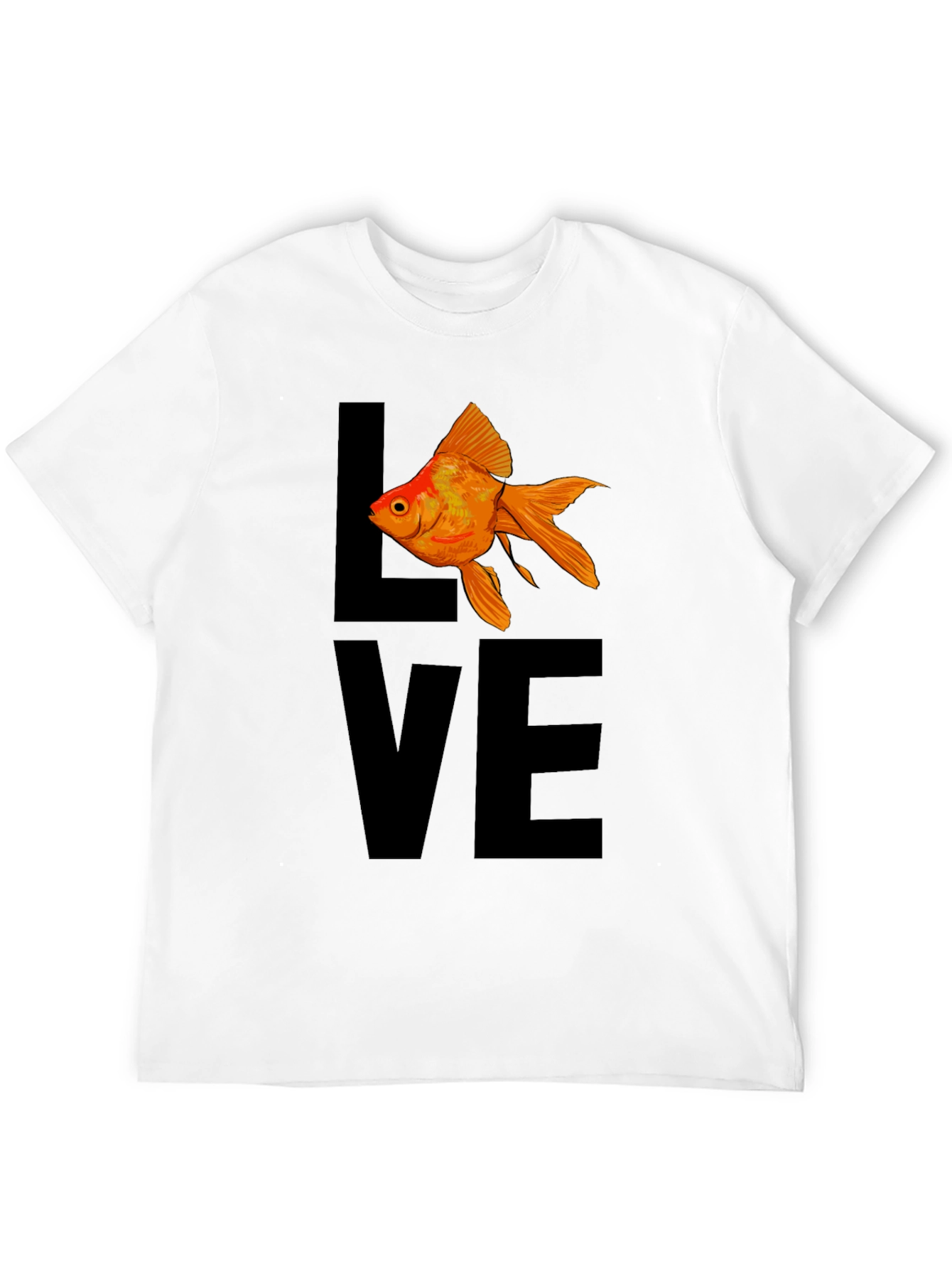 Love Fish T-Shirt - Black Graphic Tee