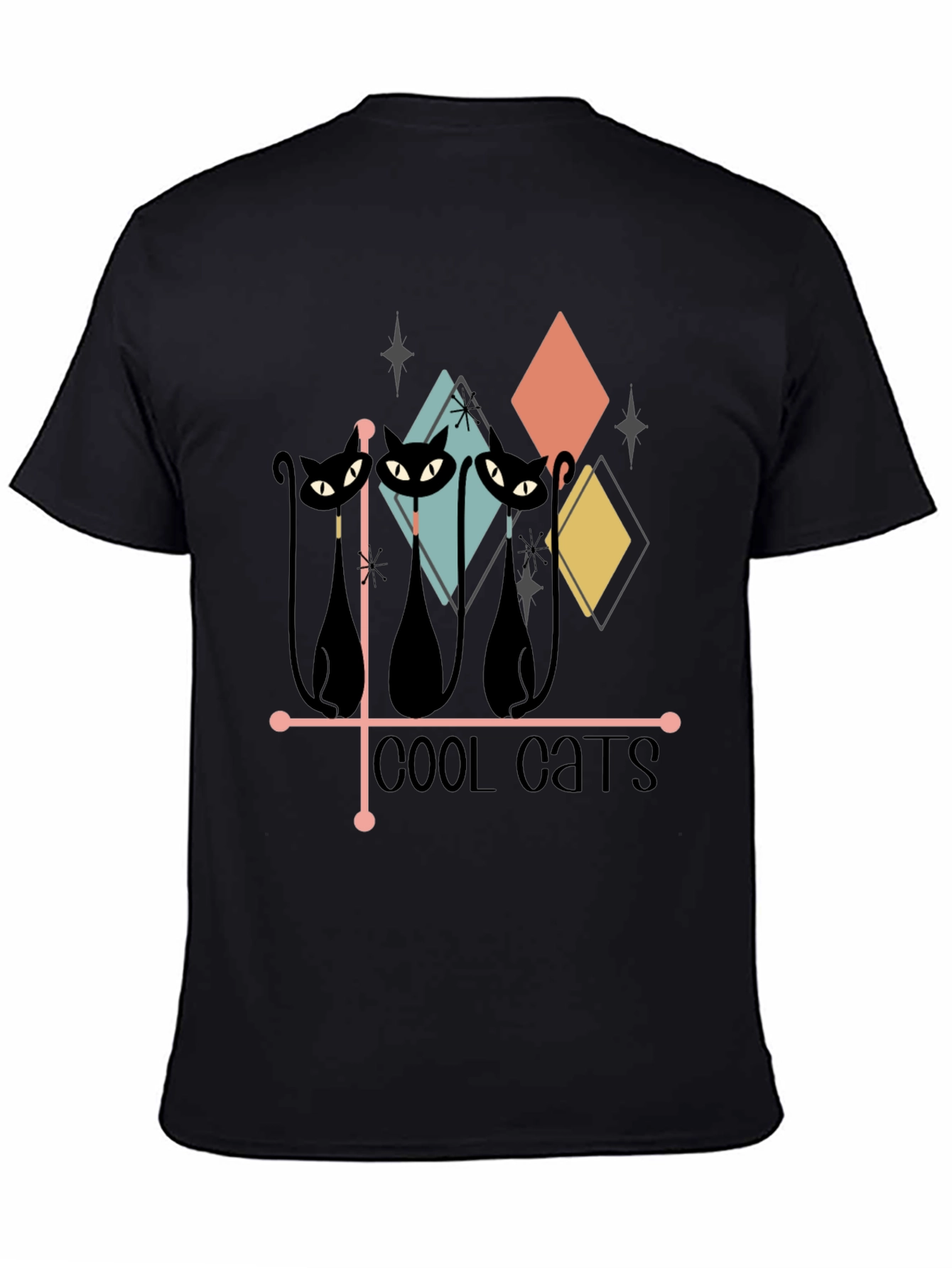 Cool Cats Graphic Tee - Retro Style