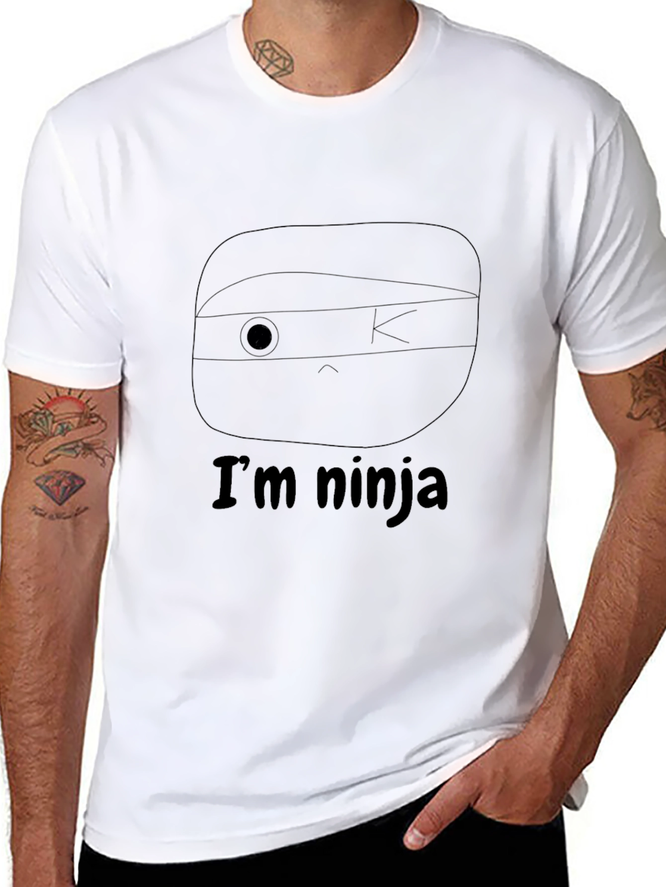 Im Ninja Graphic T-Shirt - Soft Cotton Blend Tee