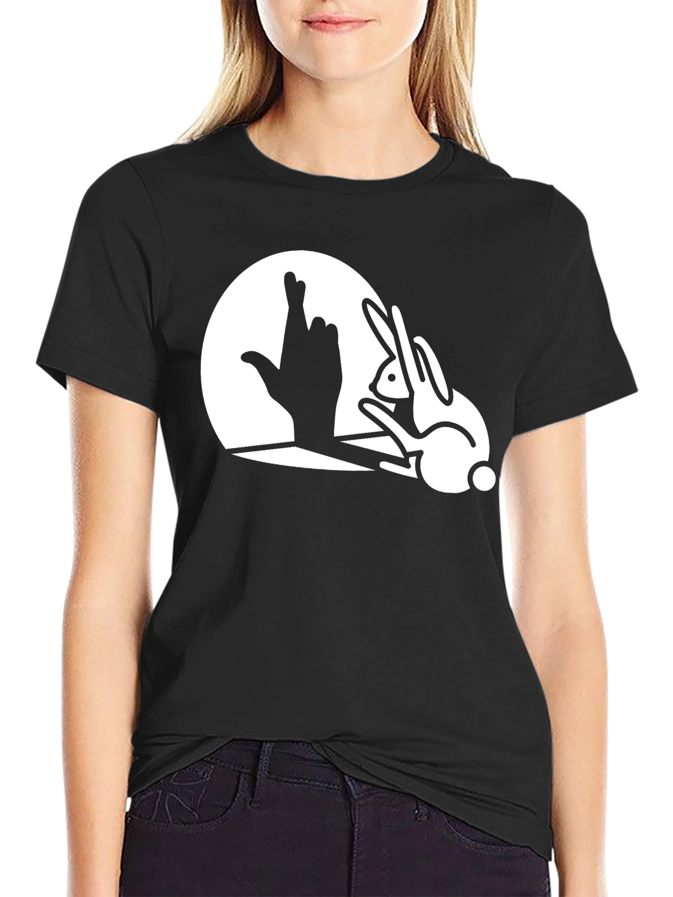 Rabbit Shadow T-Shirt - Luck & Illusion Tee