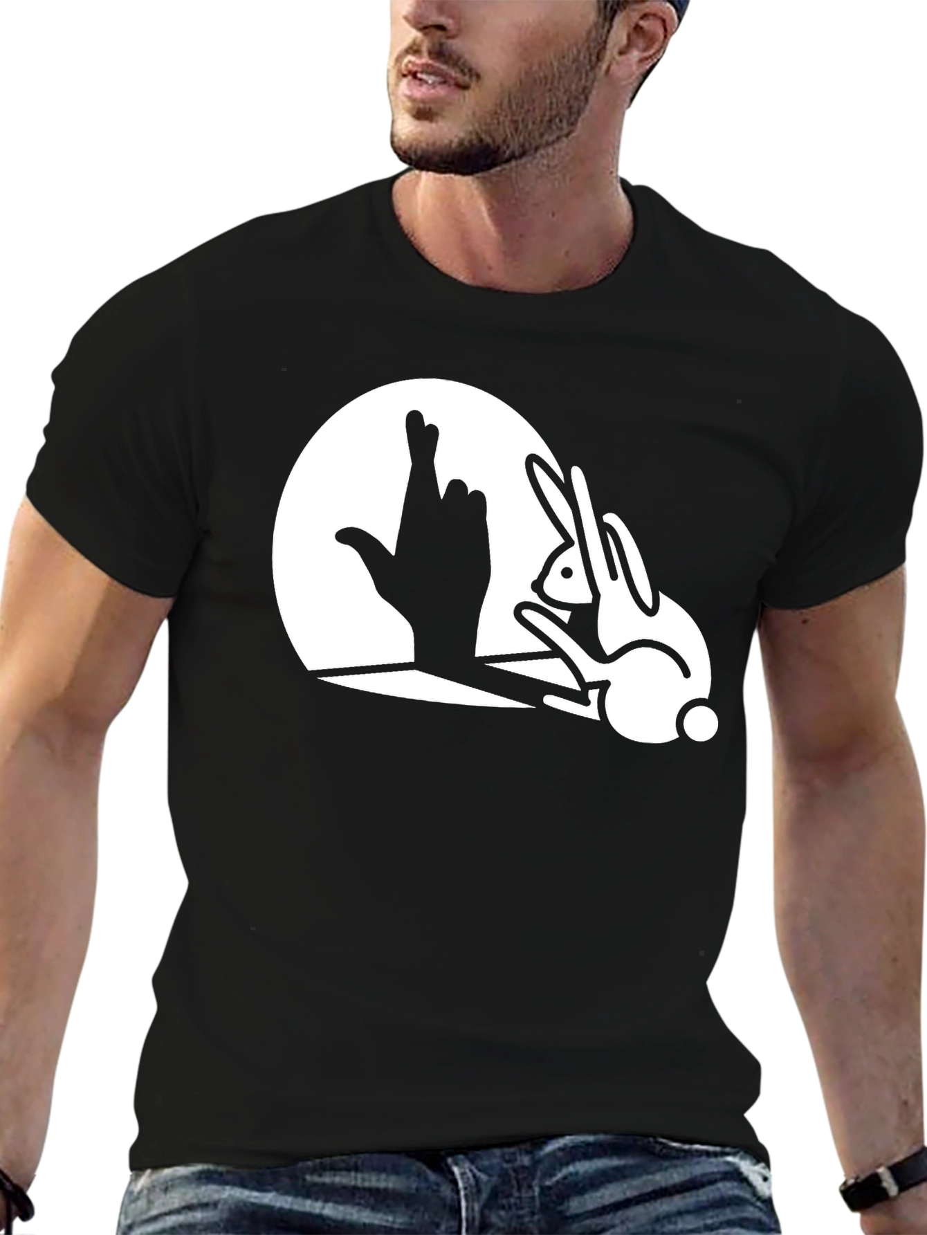 Rabbit Shadow T-Shirt - Luck & Illusion Tee