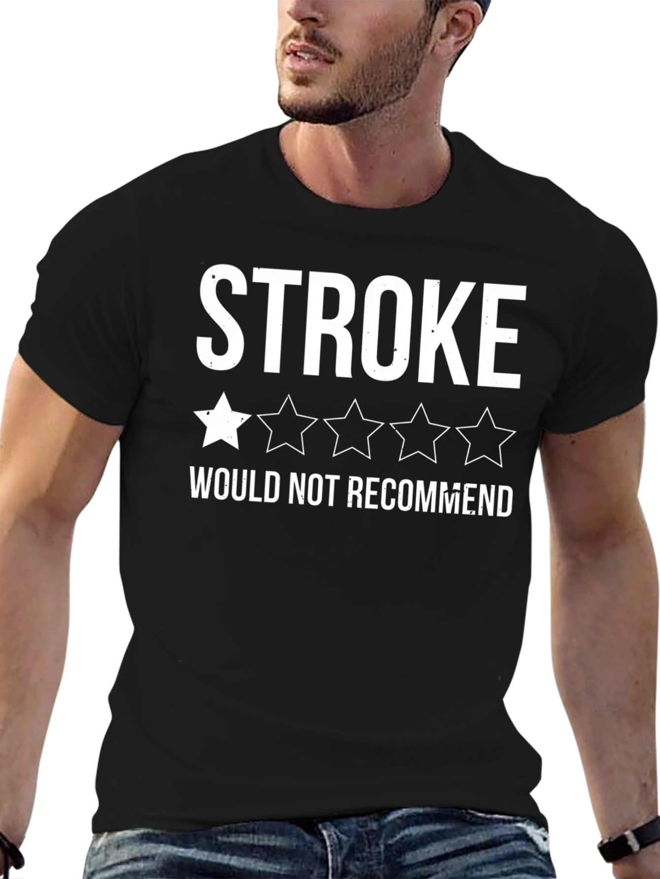 Funny Stroke T-Shirt - 1 Star Review Graphic Tee