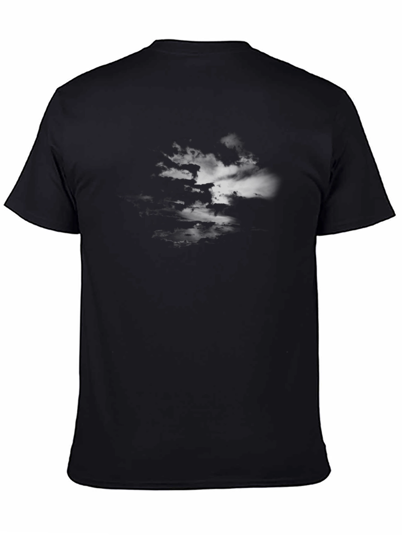 Cloudscape Graphic T-Shirt - Soft Black Cotton Tee