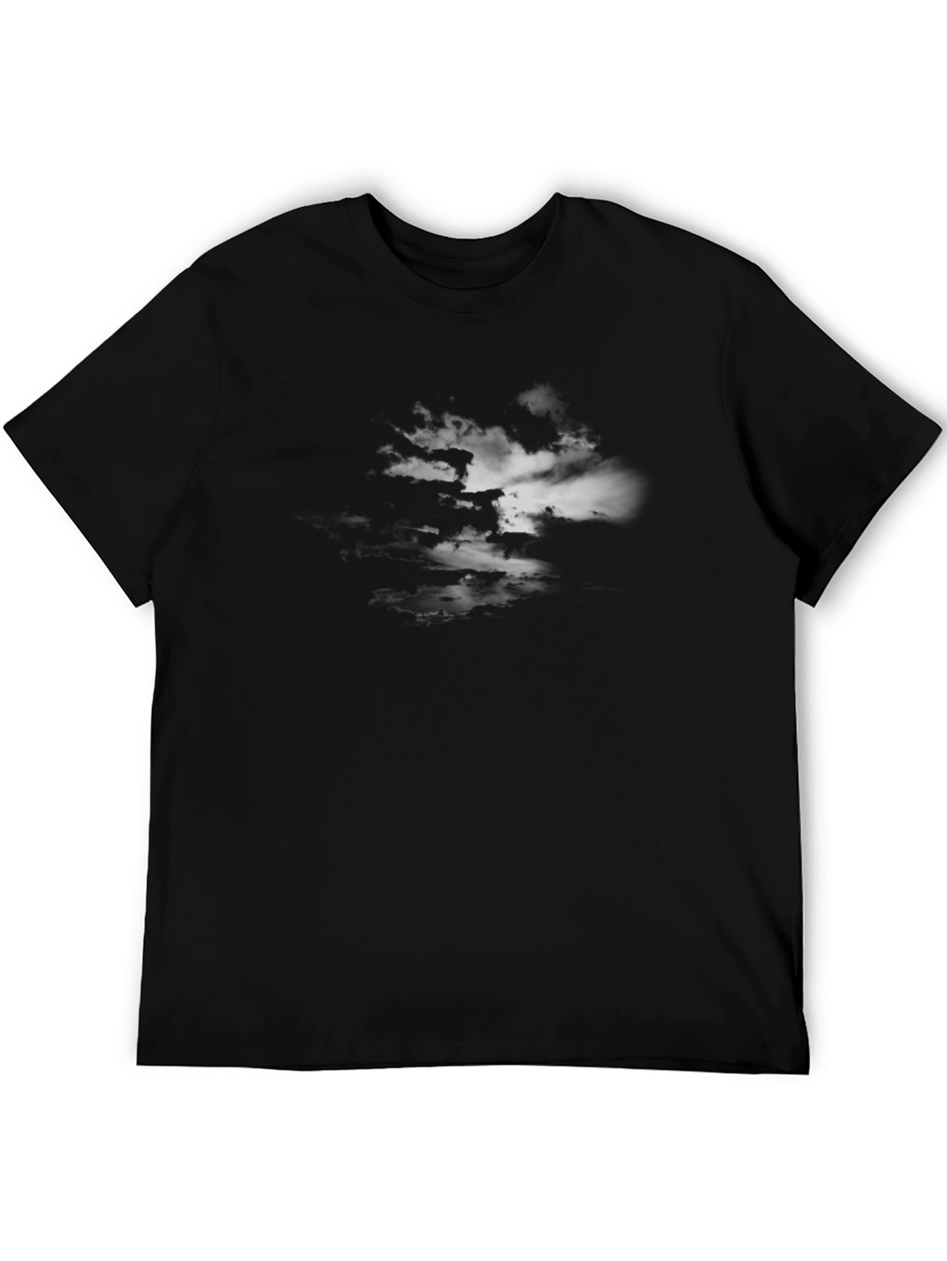 Cloudscape Graphic T-Shirt - Soft Black Cotton Tee