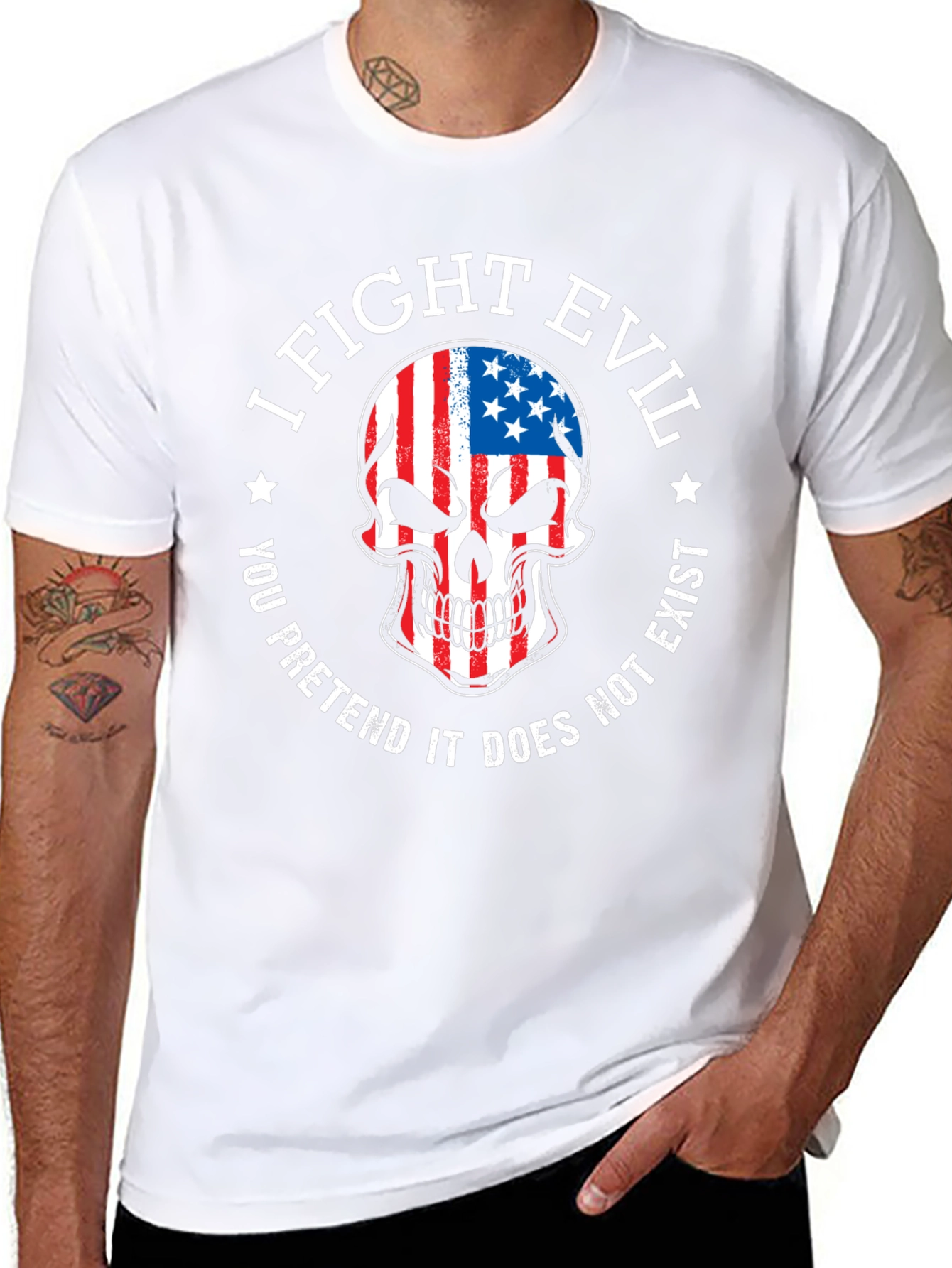 I Fight Evil Graphic Tee