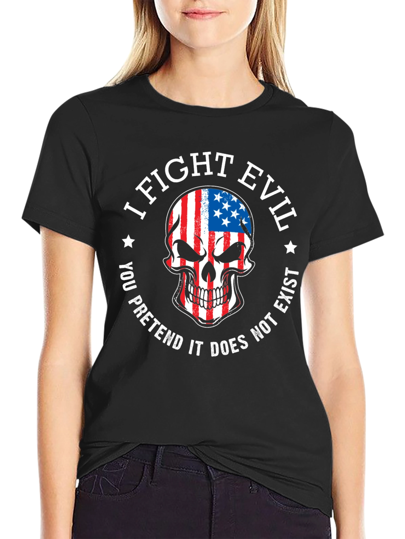 I Fight Evil Graphic Tee