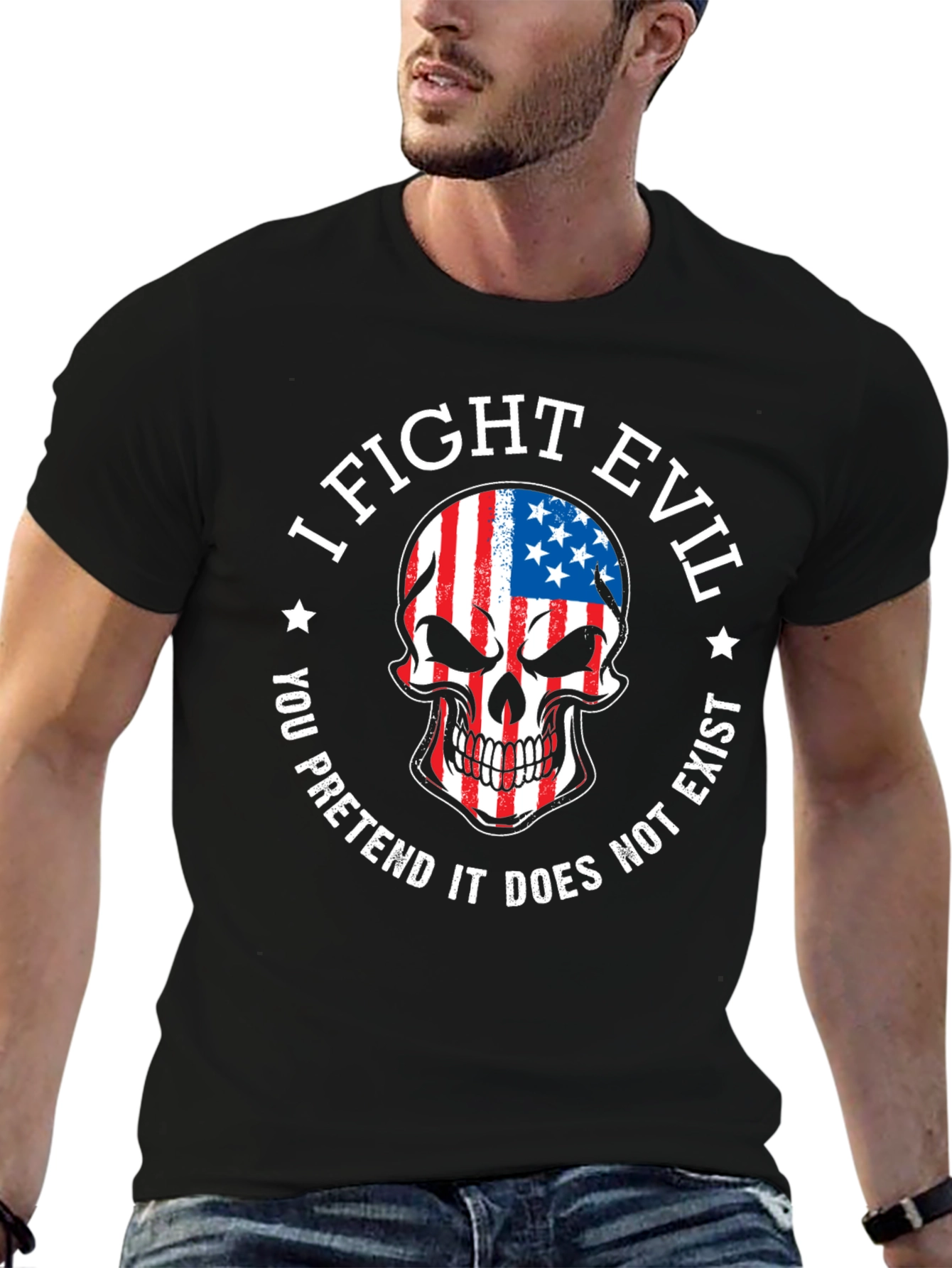 I Fight Evil Graphic Tee