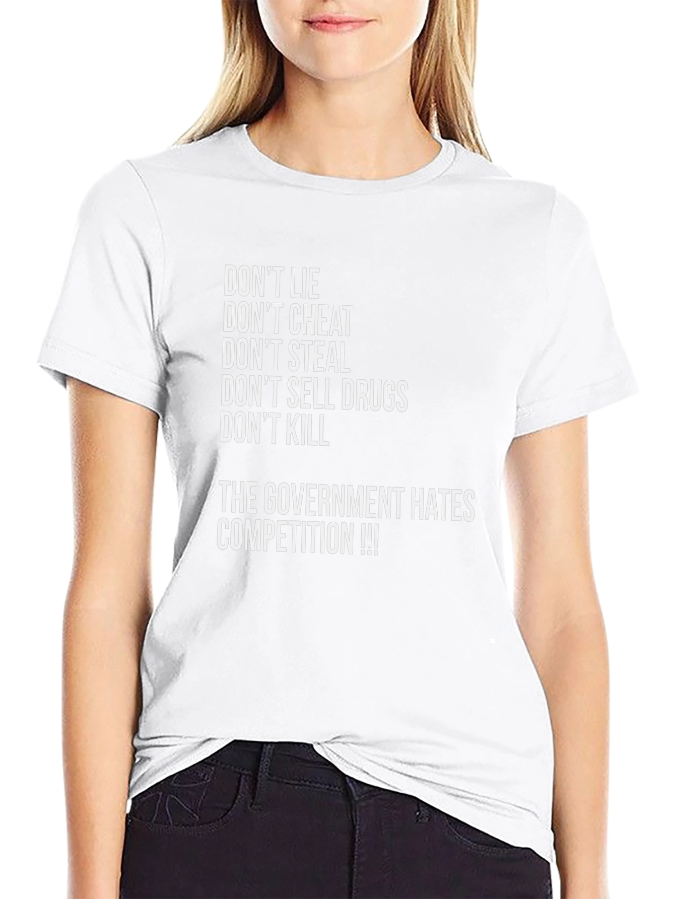 Dont Lie Black Graphic Tee