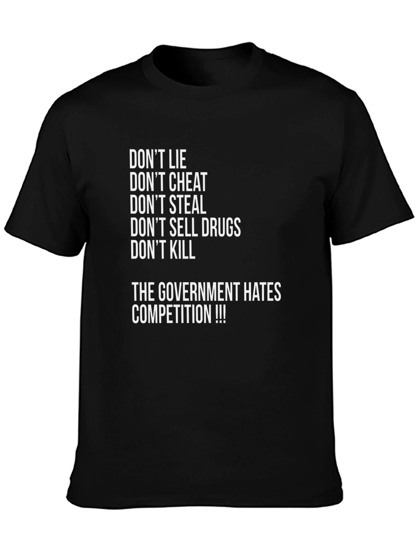 Dont Lie Black Graphic Tee