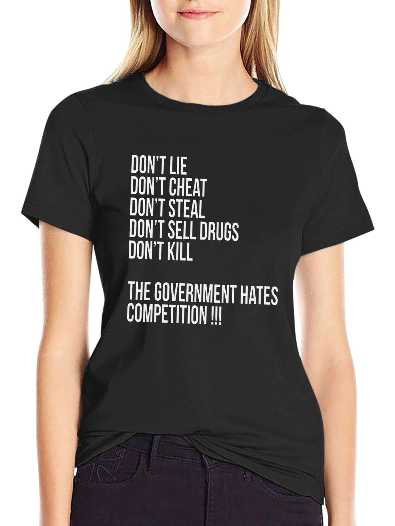 Dont Lie Black Graphic Tee