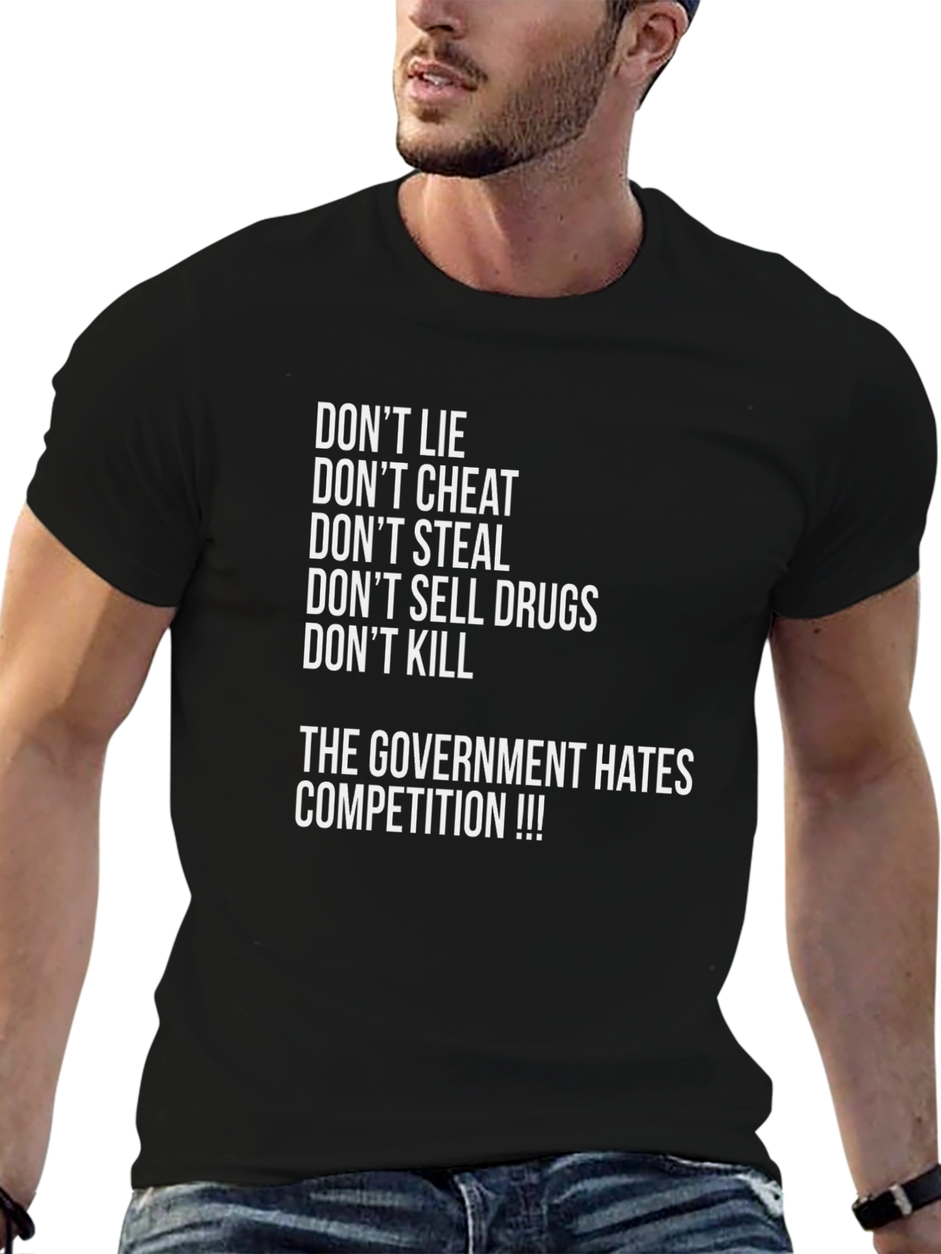 Dont Lie Black Graphic Tee