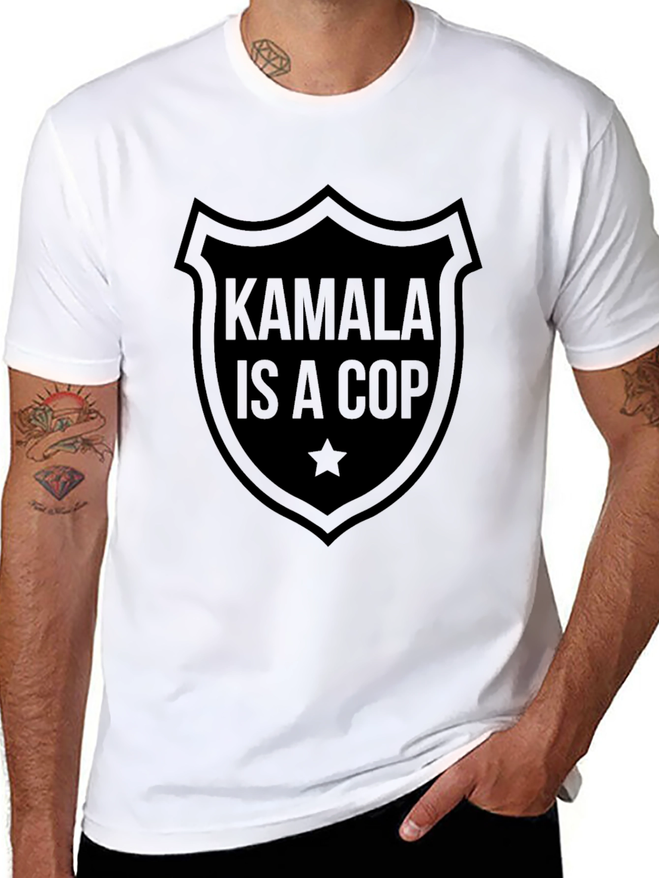 Kamala is a Cop Graphic Tee - Black