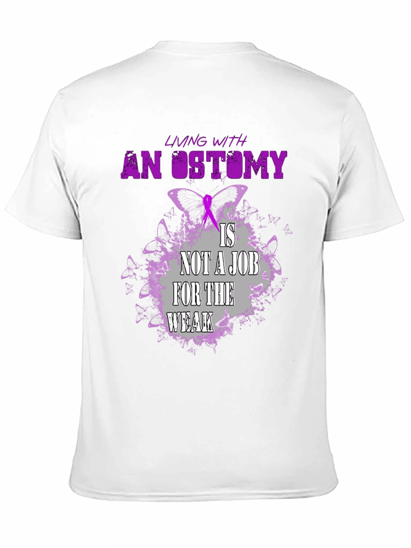 Ostomy Awareness T-Shirt - Living with an Ostomy