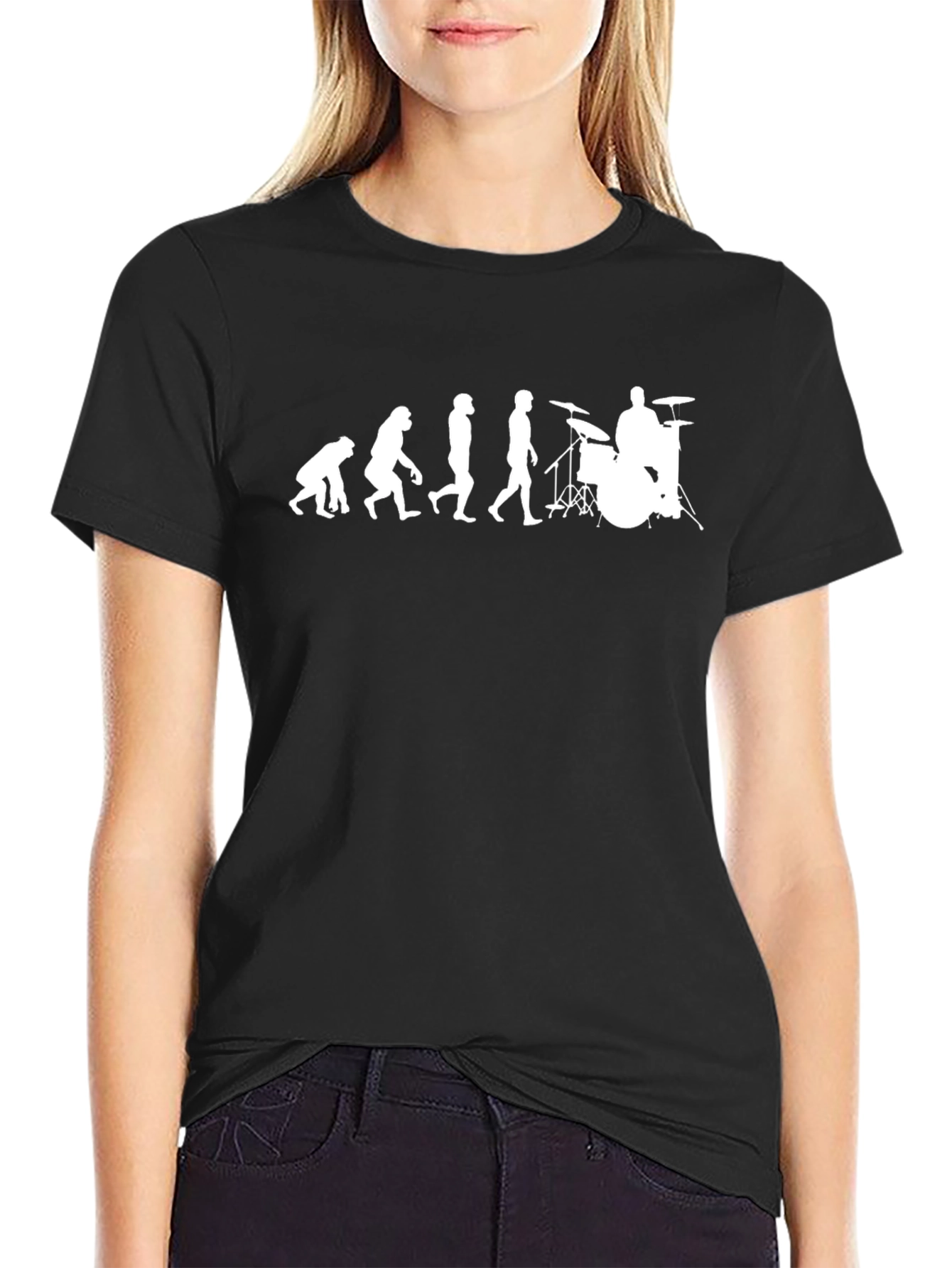 Evolution Drummer T-Shirt - Black