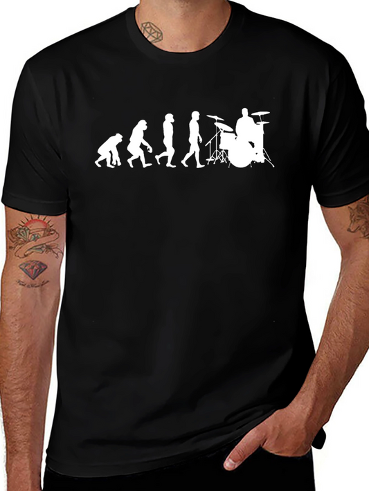 Evolution Drummer T-Shirt - Black