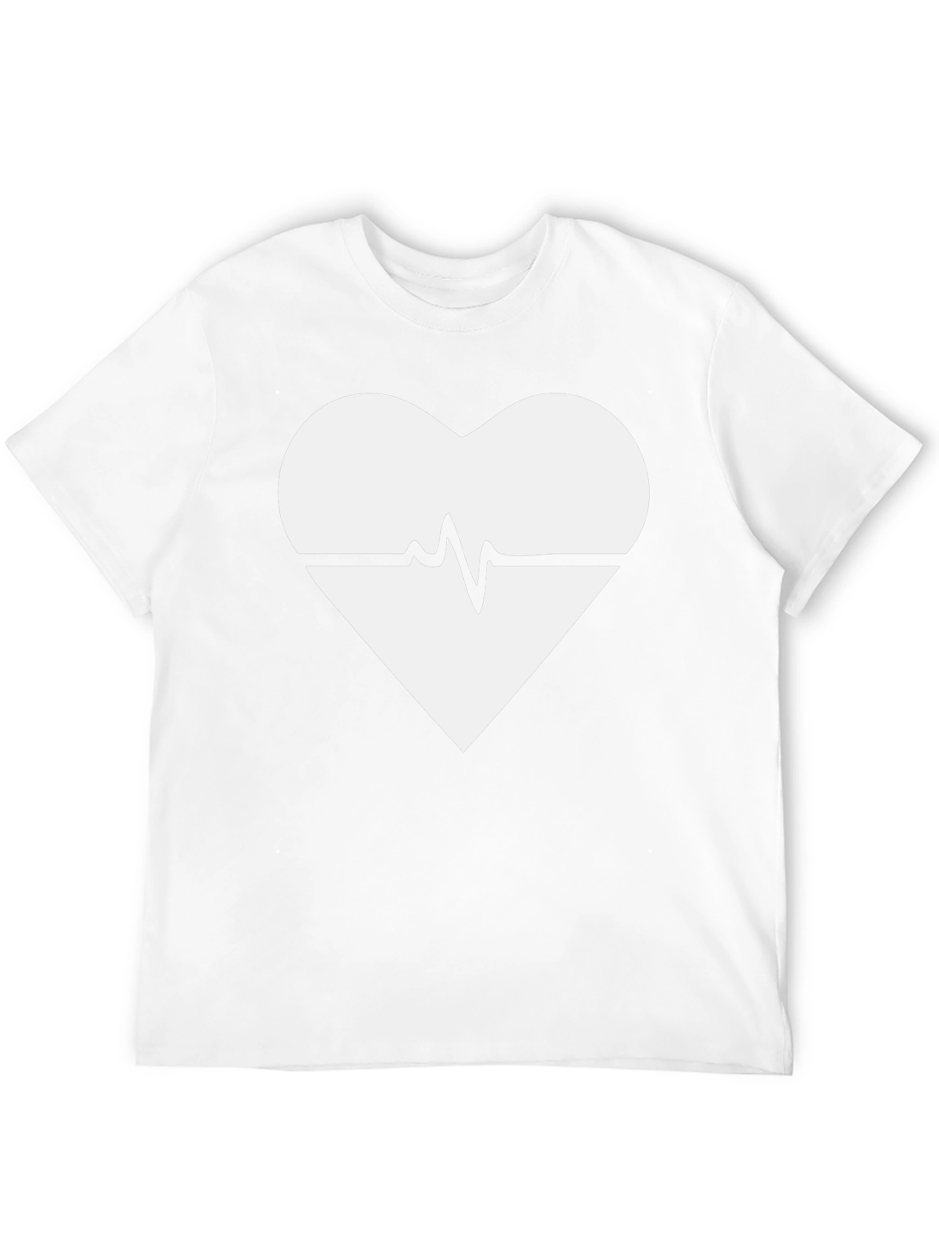 Heartbeat Heart Graphic Black T-Shirt