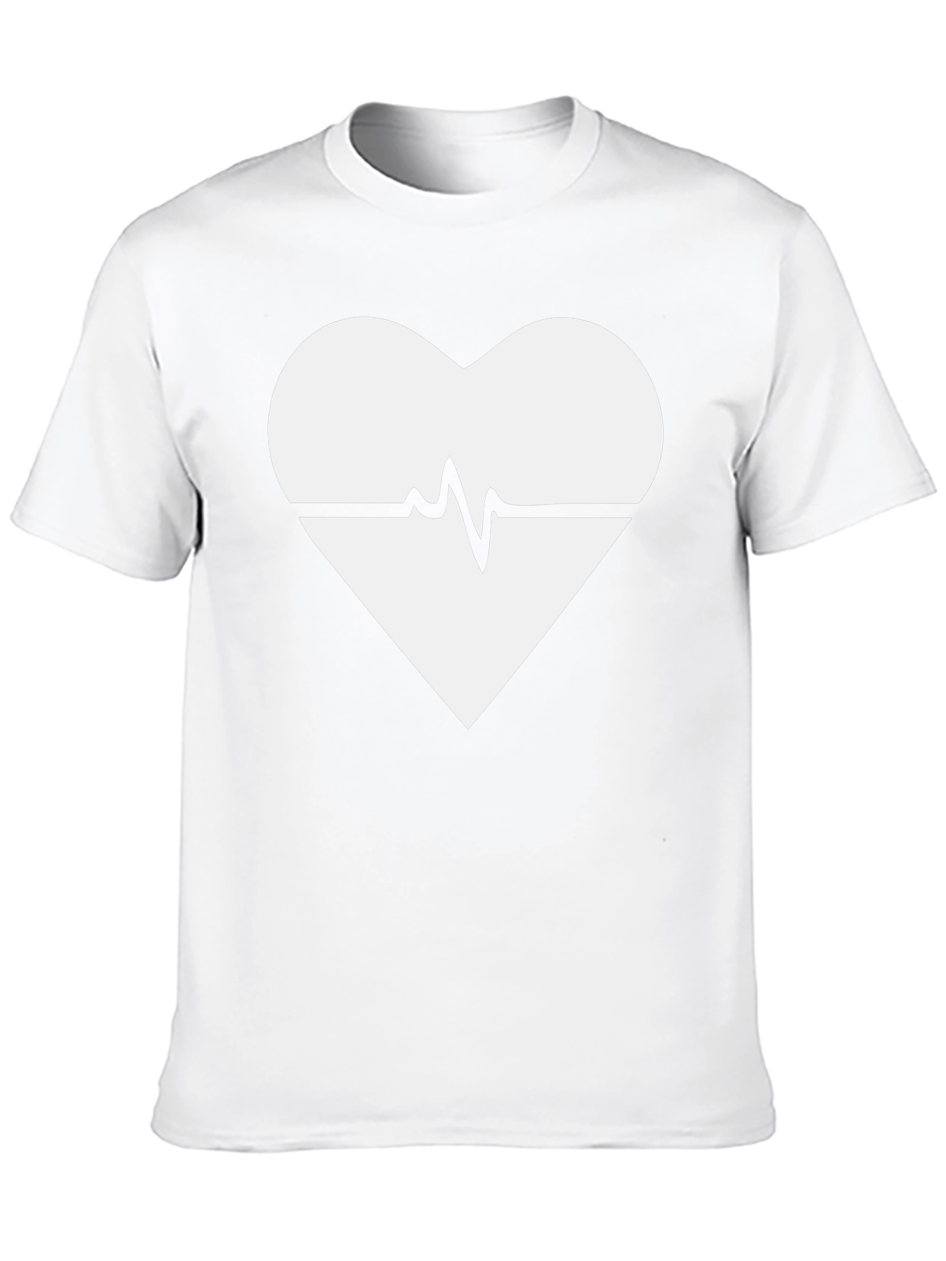 Heartbeat Heart Graphic Black T-Shirt