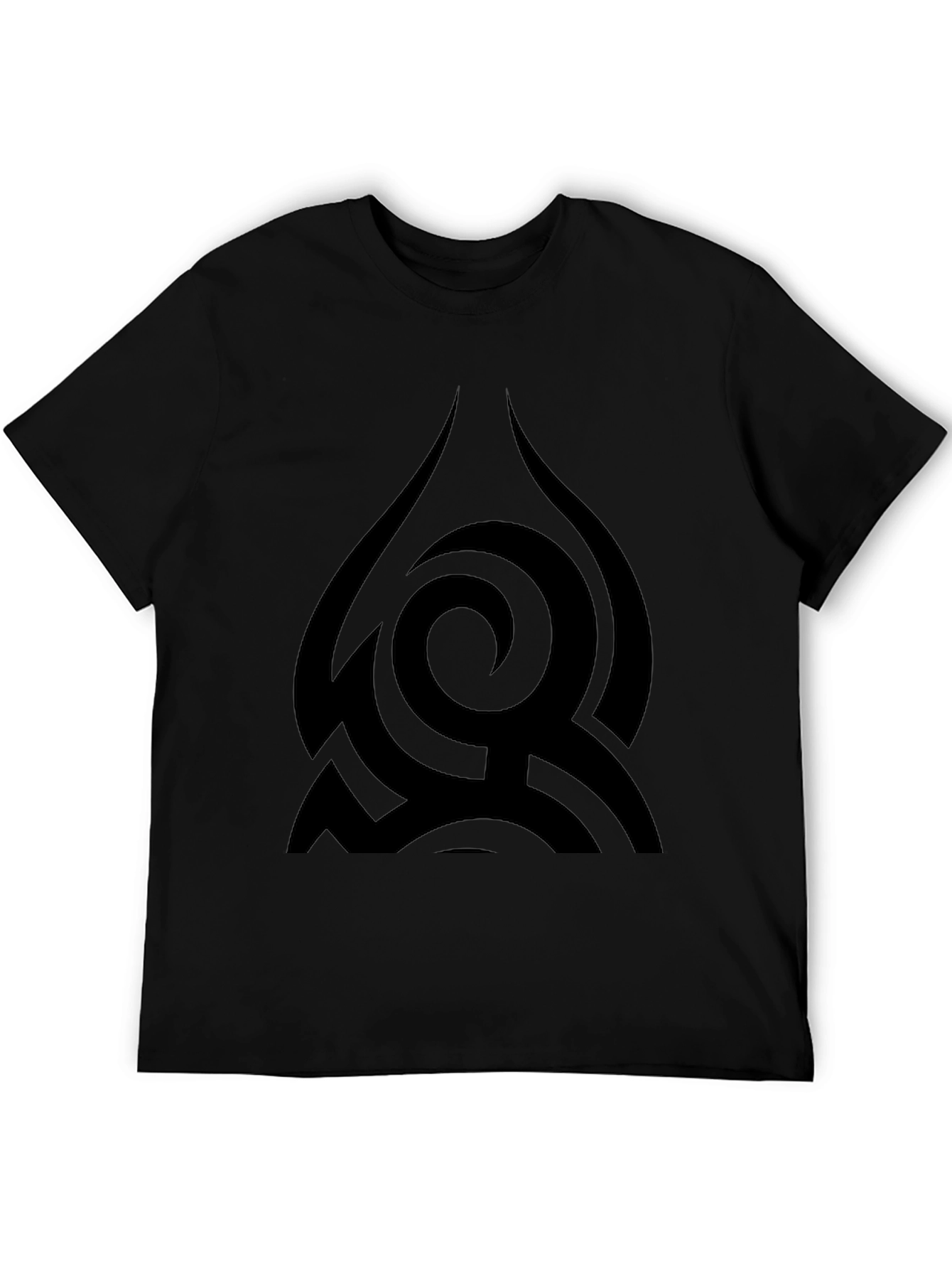 Abstract Graphic Black T-Shirt - Modern Casual Tee