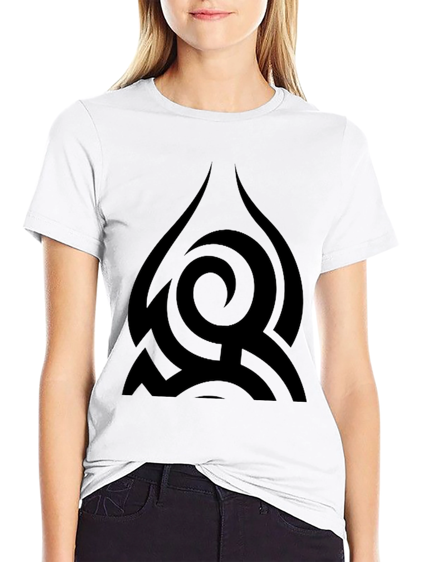 Abstract Graphic Black T-Shirt - Modern Casual Tee