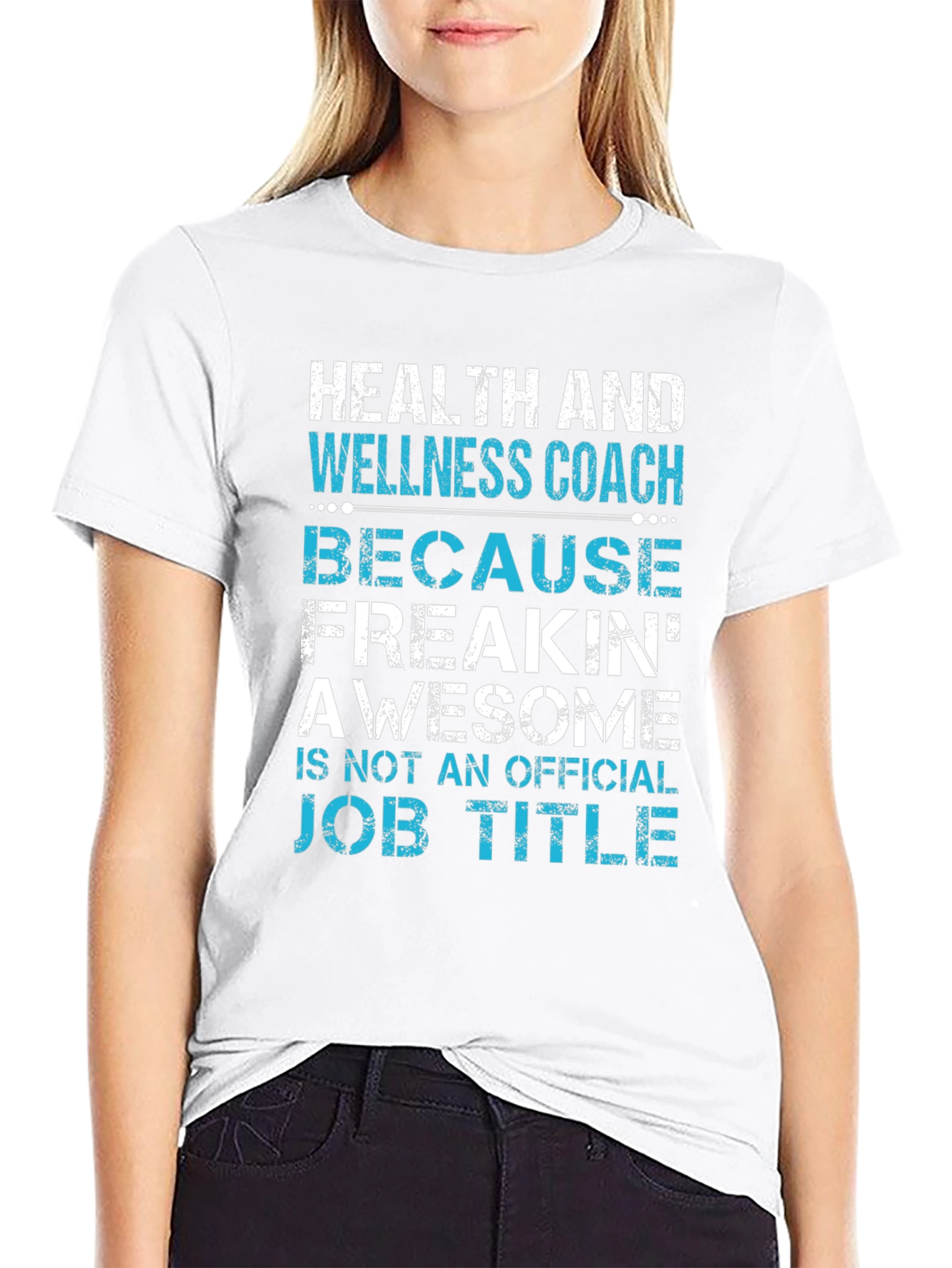 Health and Wellness Coach T-Shirt Funny Job Title Tee